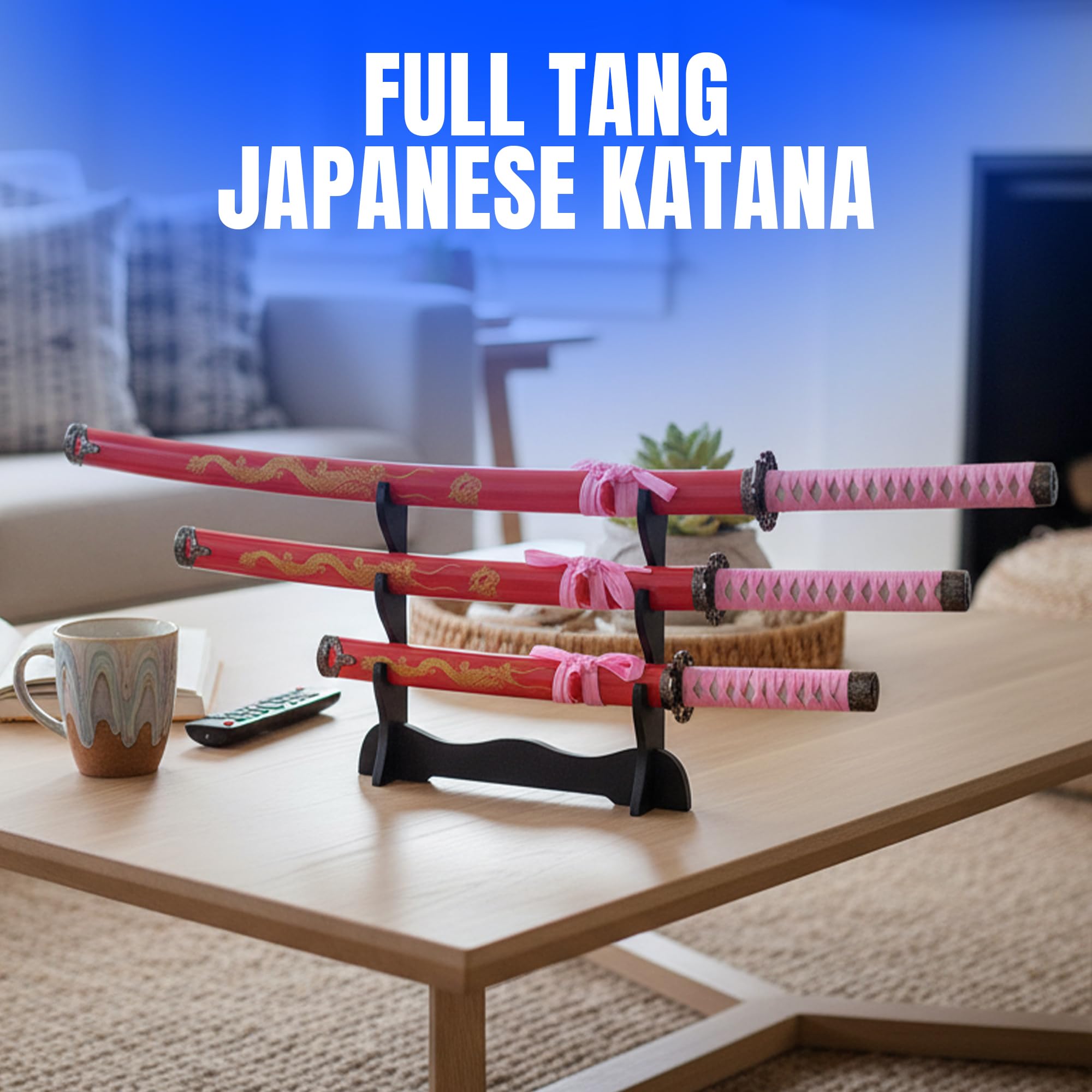 Amazon.com : SZCO Samurai Sword Set – 3-Piece Katana Sword with